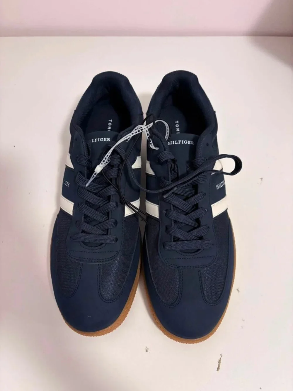 Tommy Hilfiger Men’s Navy Blue Gum Sole Sneakers